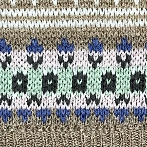 Vintage Tangiers Fair Isle Nordic Sweater Vest Size Large - Picture 7 of 11